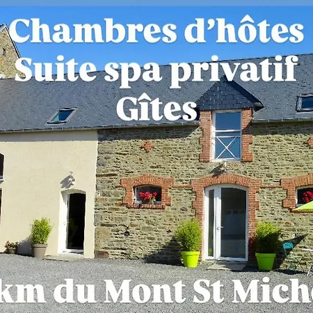 Le Relais De La Hardiesse 6km Mont St Michel - Doubles - Privatif *